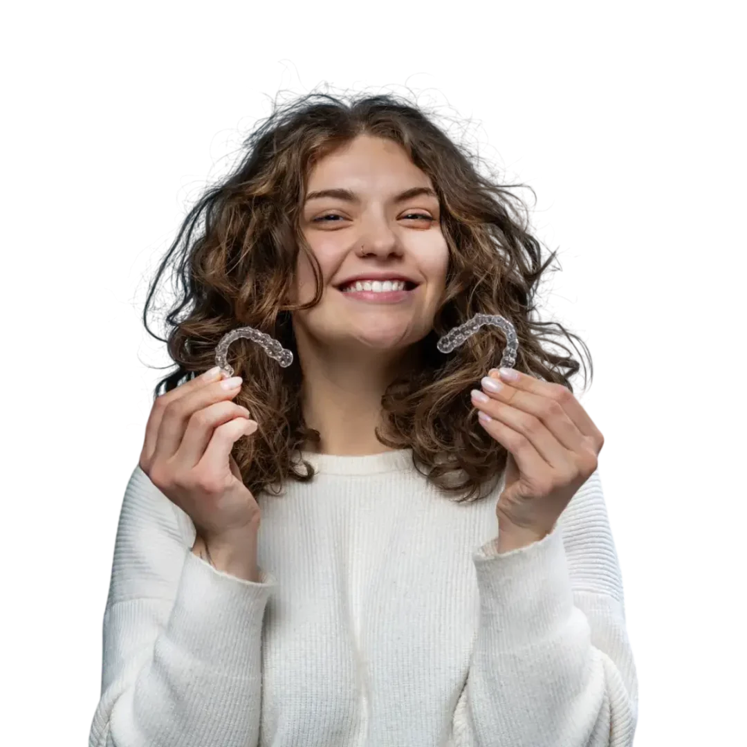 woman-with-two-invisalign